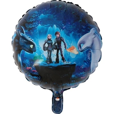 Fóliový balónek Jak vycvičit draka kulatý 45 cm – Zbozi.Blesk.cz