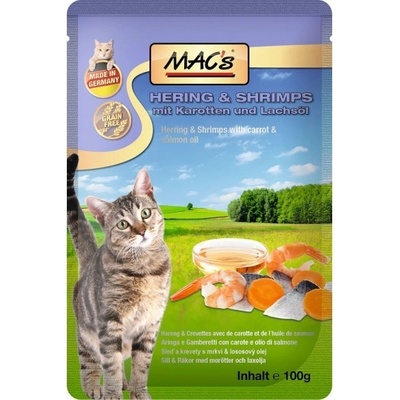 Mac's Cat sleď a krevety 6 x 100 g