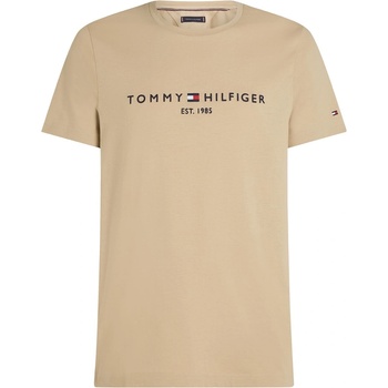 Tommy Hilfiger Тениска Tommy Hilfiger Logo Crew Neck T Shirt - Sandalwood