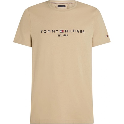 Tommy Hilfiger Тениска Tommy Hilfiger Logo Crew Neck T Shirt - Sandalwood