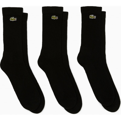 Lacoste tenisové ponožky 3 páry RA4182 čierne