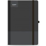STREET Бележник с ластик Black A6 96л тв. корици