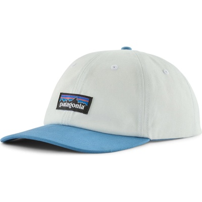 Шапка с козирка Patagonia P-6 Label Trad Cap - Birch White w/Shore Blue - размер One Size (204-6384-3411)