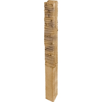 DITON Plotový systém QUICK WALL STONE Velikost: 15 × 15 × 250, Varianta: Quick wall stone - sloupek průběžný 160 hnědý mix, Povrch: natur, reliéfní