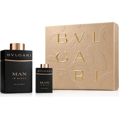 Bvlgari Man In Black комплект за мъже Презареждаема парфюмна вода 100 ml + Eau de Parfum 15 ml