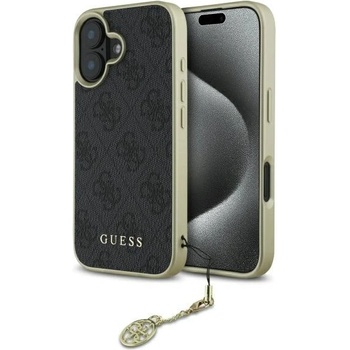 GUESS Калъф Guess 4G Charms Collection за iPhone 16 Plus - черен (3666339345976)
