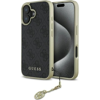 GUESS Калъф Guess 4G Charms Collection за iPhone 16 Plus - черен (3666339345976)