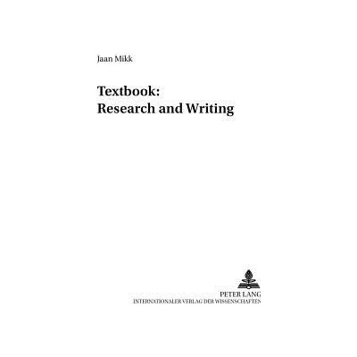 Textbook: Research and Writing