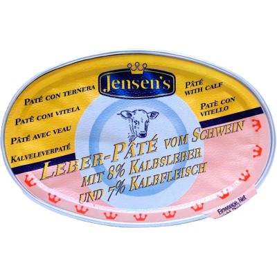 JENSEN´S Leber Pâté vom Schwein mit Kalbfleisch und Kalbleber 80 g