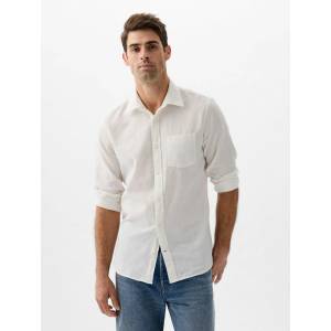 GAP Риза от лленобленда Standard Fit GAP GAP | Byal | МЪЖЕ | L