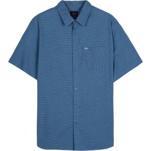 Oxbow Мъжка риза с копчета Oxbow Lines Short Sleeves Shirt - Indigo (033-3023-0211)