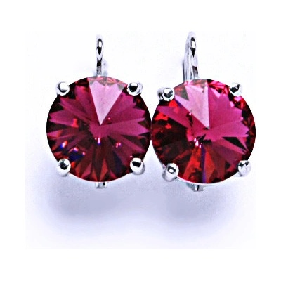 Čištín na patent s krystaly Swarovski Rivoli Fuchsia NK 1188