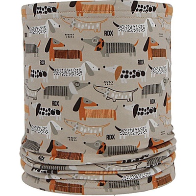 RDX Dětský bavlněný nákrčník tunel pejsci béžová – Sleviste.cz