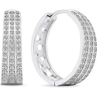 Brilio Silver náušnice EA459W