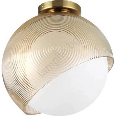 Ideal Lux - Плафон BLOOM 1xE27/42W/230V pr. 30 cm златисто/опушено бежово (ID366593)
