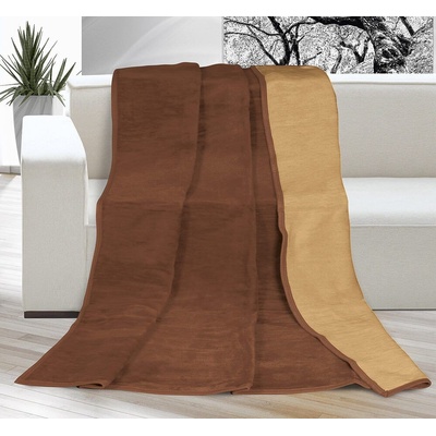 Kvalitex deka jednofarebná čokoládová oriešková 150x200
