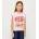 GUESS Розова Oversize тениска за момиче с коте и кристали Guess