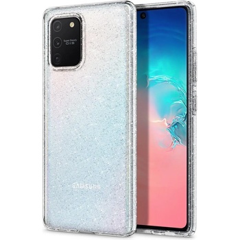 Spigen Противоударен Блестящ Калъф за SAMSUNG S10 Lite, SPIGEN Liquid Crystal Glitter Quartz Case, Прозрачен (ACS01199)