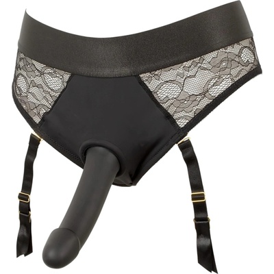 You2Toys Strap On Set Black, kalhotky a připínací penis sada