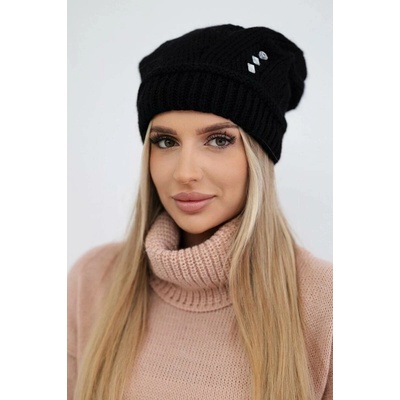 Fashionweek Dámská zimní čepice K395 Černá