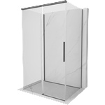 Mexen Rox-3S душ кабина 3-стенна плъзгаща се 160 x 70 см, прозрачна, четка gun gray - (8C2-160-070-66-00-3S)