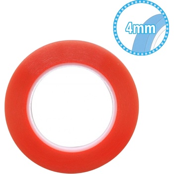 Magic RED Tape Oboustranná lepicí páska 4 mm x 25 m Transparentní