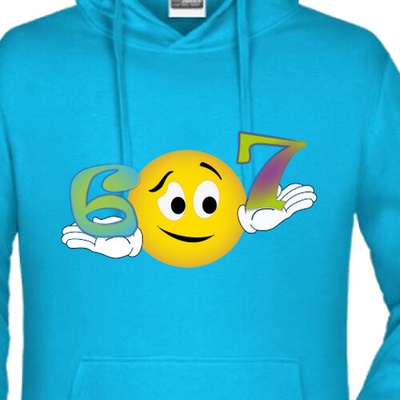 Dětská mikina 67 Six Seven Smajlík