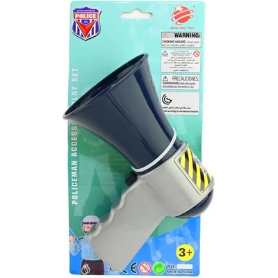 Robetoy Детски Полицейски мегaфон, 13 см за ролеви игри и забавление