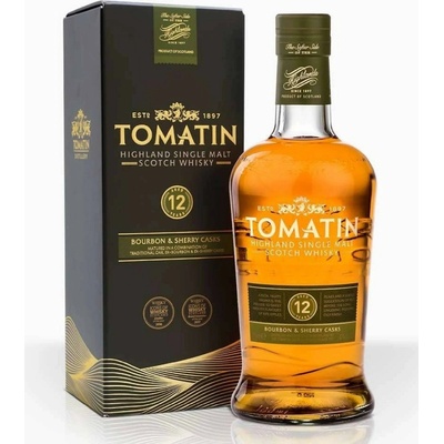 Tomatin Bourbon & Sherry Casks 12y 43% 0,7 l (kartón)
