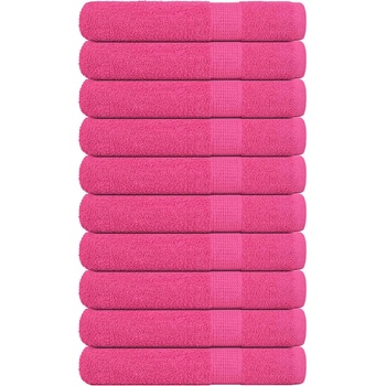 vidaXL Кърпи за сауна FROGN 10 бр. Розови 80x200 см 360 г/м2 (137057)