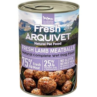 Arquivet Fresh mäsové guľky s jahňacím mäsom mrkvou a batatami 400g