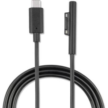4smarts Microsoft Surface Connect to USB-C Charging Cable 5A - USB-C кабел за Microsoft Surface таблети (100 см) (черен)