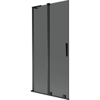 Mexen Velar L параван за вана, плъзгащ се с 2 крила 90 x 150 cm, графит, черен - 896-090-003-41-70 (896-090-003-41-70)