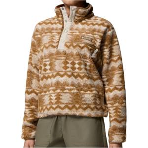Columbia Дамски поларен пуловер Columbia Women's Helvetia II Printed Cropped Half Snap Fleece jumper - Delta / Retrotree - размер XL (105-6166-0515)