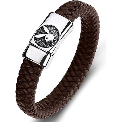 Predator Q1 Force of Steel – pánské náramky, hnědá hnědá kůže pánské náramky