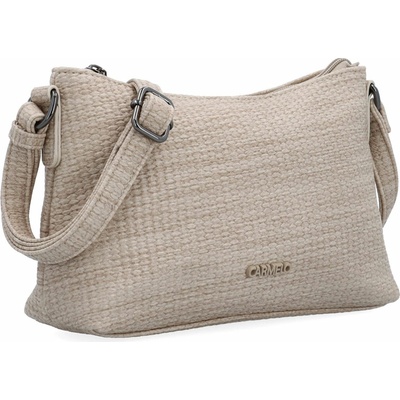 Carmelo SVĚTLE BÉŽOVÁ crossbody kabelka MALÁ ELEGANTNÍ kabelka NA KAŽDÝ DEN Béžová