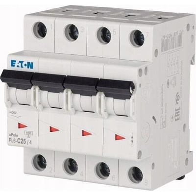 Eaton 4P C 25A 6kA AC PL6-C25/4 166523