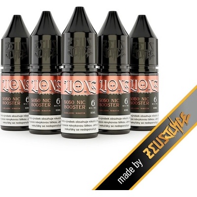 Lions Fifty Booster VG50/PG50 5x10 ml 6 mg