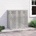 vidaXL Покритие за климатик Сребристо 110 x 50 x 105 см (865915)
