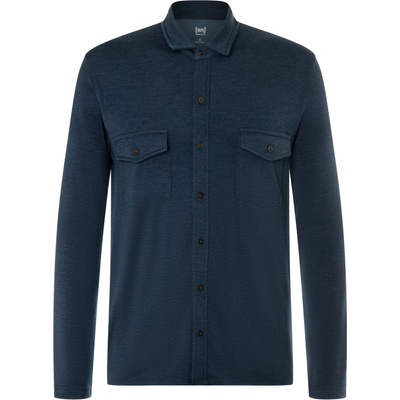 super natural. pánská merino košile Adventure shirt blueberry