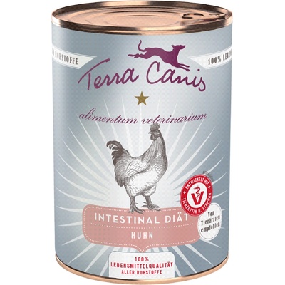 Terra Canis 12x 400g Terra Canis Alimentum Veterinarium Чревна храна за кучета с пилешко месо