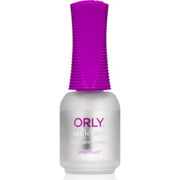 Orly Sec'n Dry vrchný lak na nechty urýchľujúci vyschnutie 11 ml