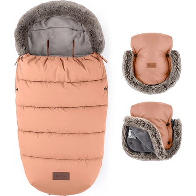 Petite&Mars Set zimný Comfy 4v1 Furry Rose Petal