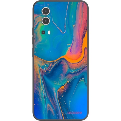 Pouzdro Picasee silikonové Vivo Y72 5G - Rainbow černé