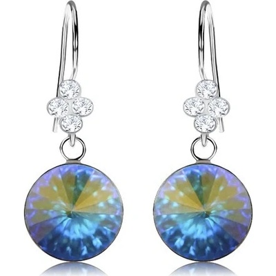 Šperky eshop stříbro křišťál Swarovski odlesky modré a zlaté barvy SP86.23