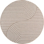 Ayyildiz Бежов кръгъл килим за открито и закрито ø 80 cm Desert 1301 - Ayyildiz Carpets (DESERT80801301BEIGE)
