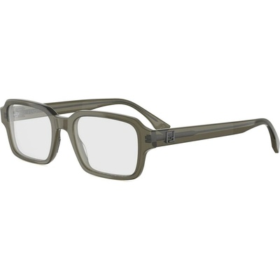 Fendi Squared Brown Rectangular Eyeglasses