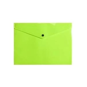Biurfol Plastic Snap Briefcase Neon A4 yellow Desk fol (TK-NEON-A4-02)