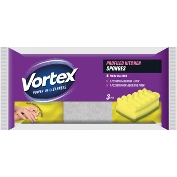Vortex Вълни, кухненска гъба, 3 бр (4823071623604)