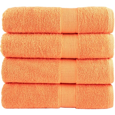 vidaXL Премиум хавлиени кърпи SOLUND 4 бр зелени 100x150см 600 gsm (137384)